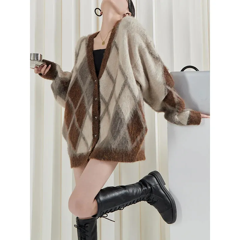 Plaid Cardigan