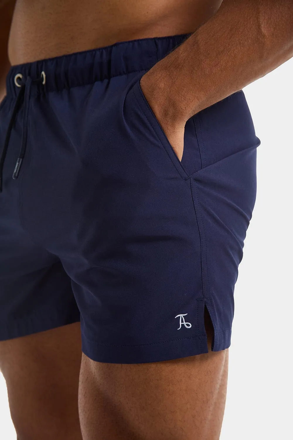 Plain Swim Short in Navy