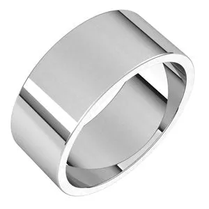 Platinum 8 mm Flat Band Size 4