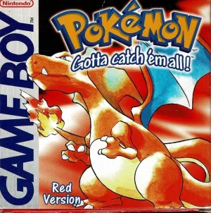 Pokemon Red i æske (u. manual og mindre kosmetiske fejl)