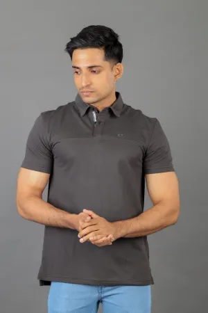 Polo Pique Solid Slim Fit-Olive