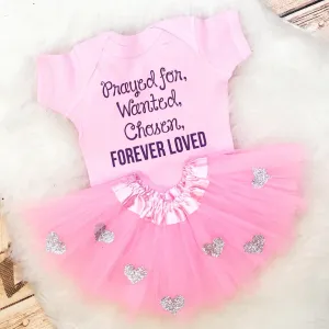 Prayed for Gotcha Day Adoption Outfit and Tutu Set
