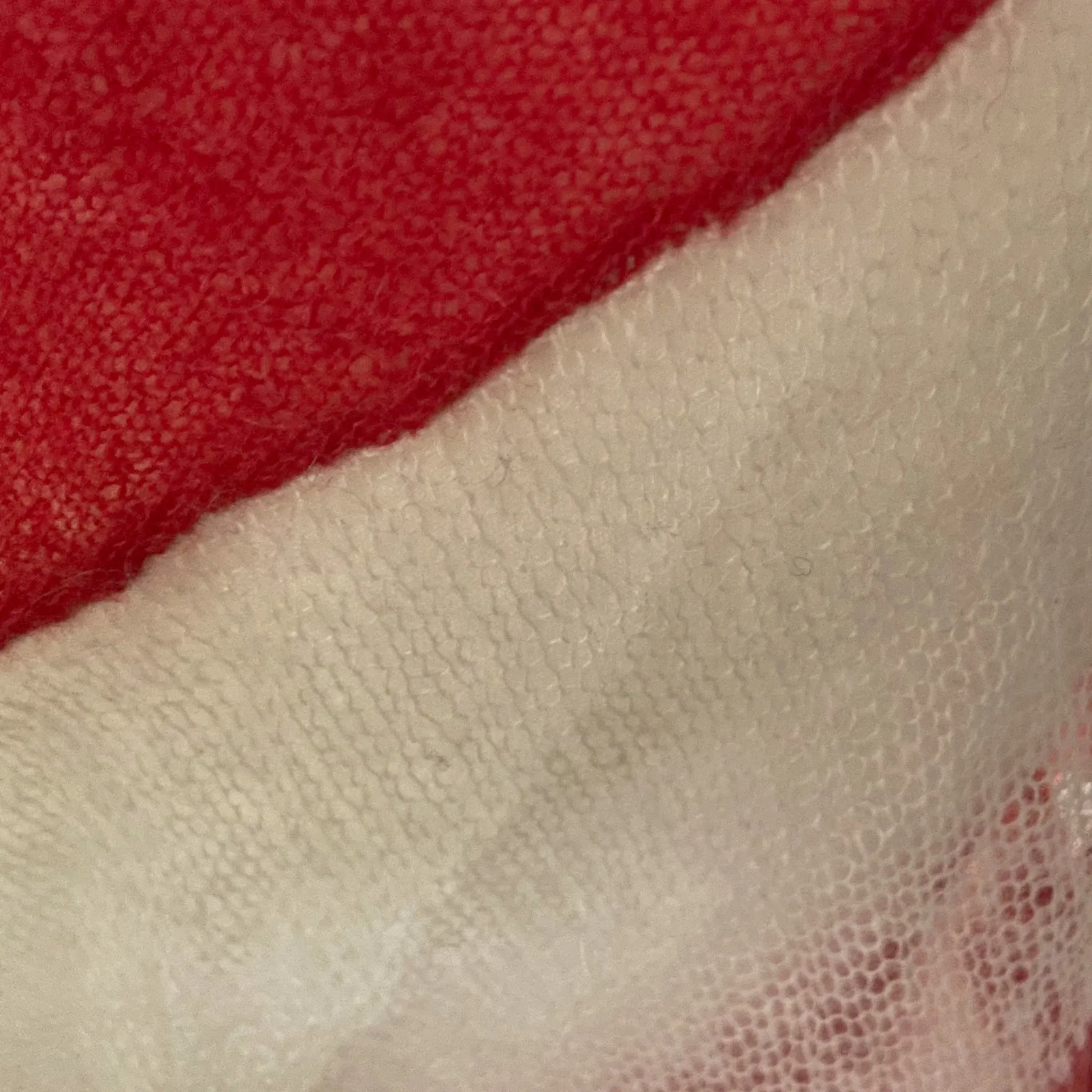 Preloved Acne Studios Red and White Striped Sheer Knitted Jumper