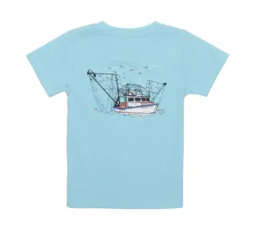 Properly Tied Boys Shrimp Boat SS - Powder Blue