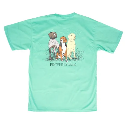 Properly Tied Boys Triple Dog S/S -  Wash Green