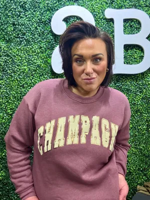 PST CHAMPAGNE FOIL SWEATSHIRT