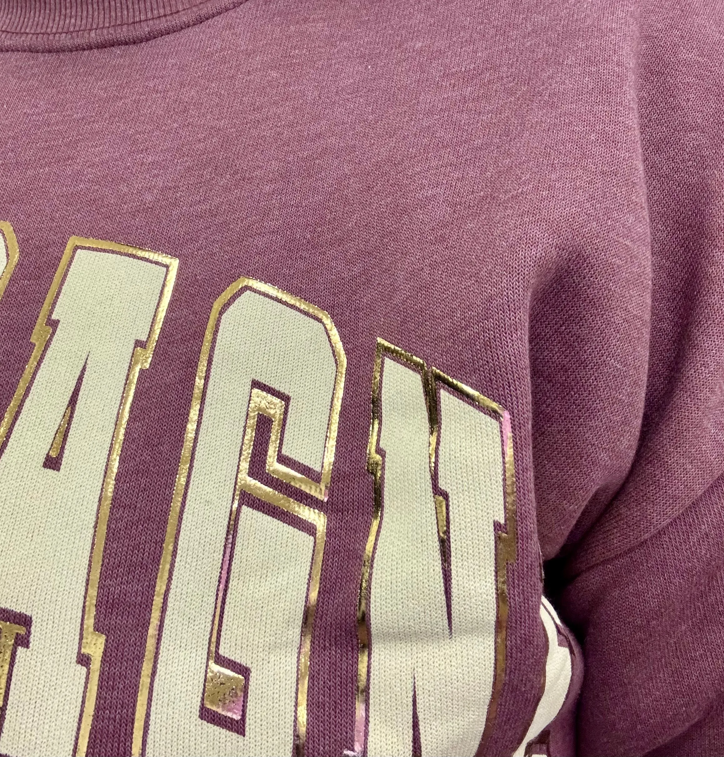PST CHAMPAGNE FOIL SWEATSHIRT