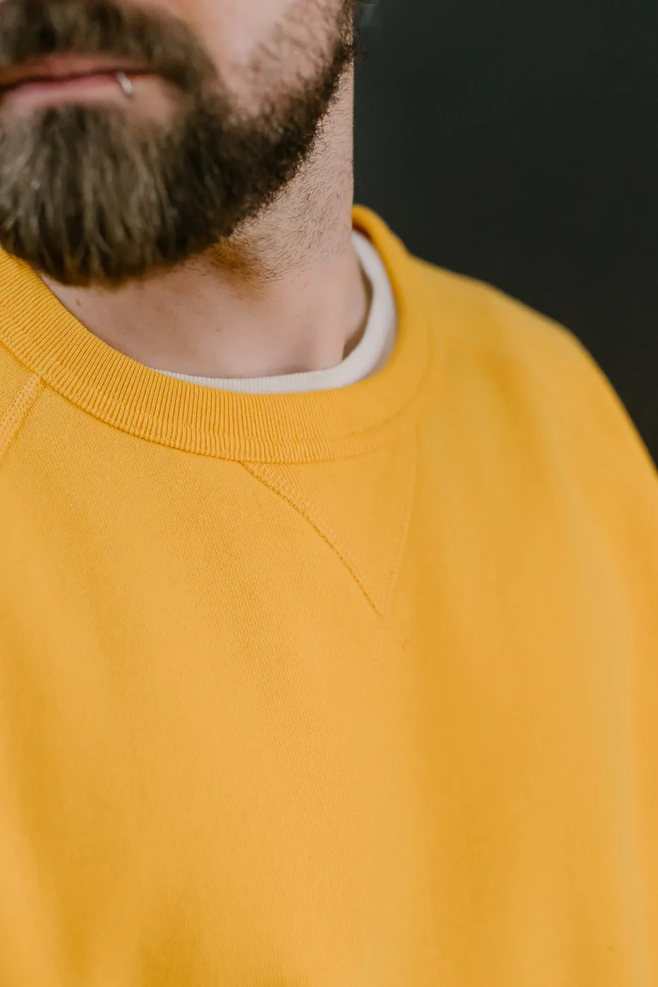 Pullover Crew Neck - Super Looper French Terry - Marigold