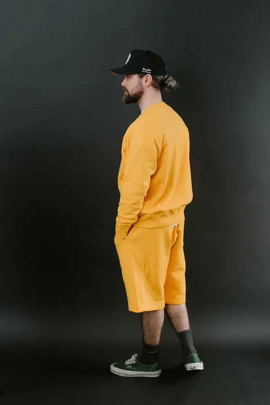 Pullover Crew Neck - Super Looper French Terry - Marigold