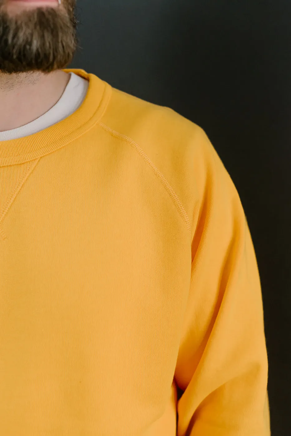 Pullover Crew Neck - Super Looper French Terry - Marigold