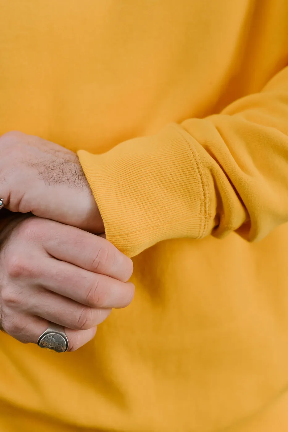 Pullover Crew Neck - Super Looper French Terry - Marigold