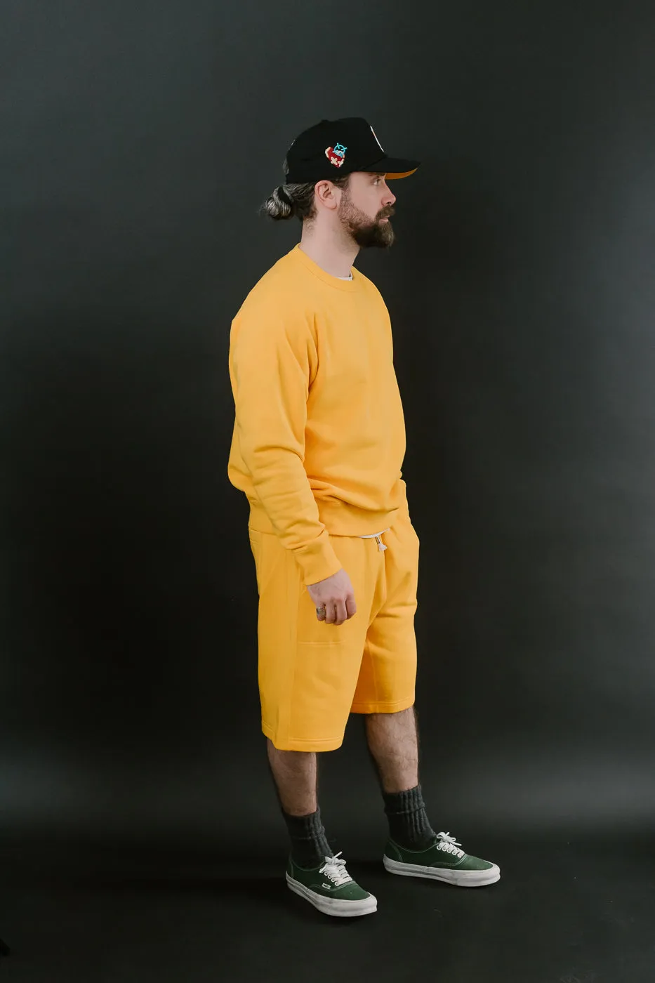 Pullover Crew Neck - Super Looper French Terry - Marigold