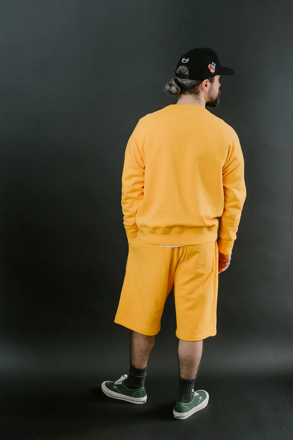 Pullover Crew Neck - Super Looper French Terry - Marigold