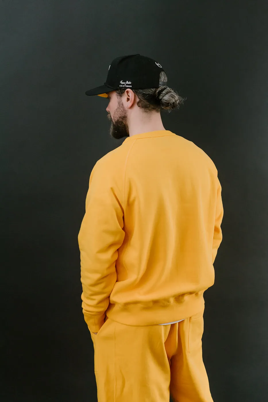 Pullover Crew Neck - Super Looper French Terry - Marigold