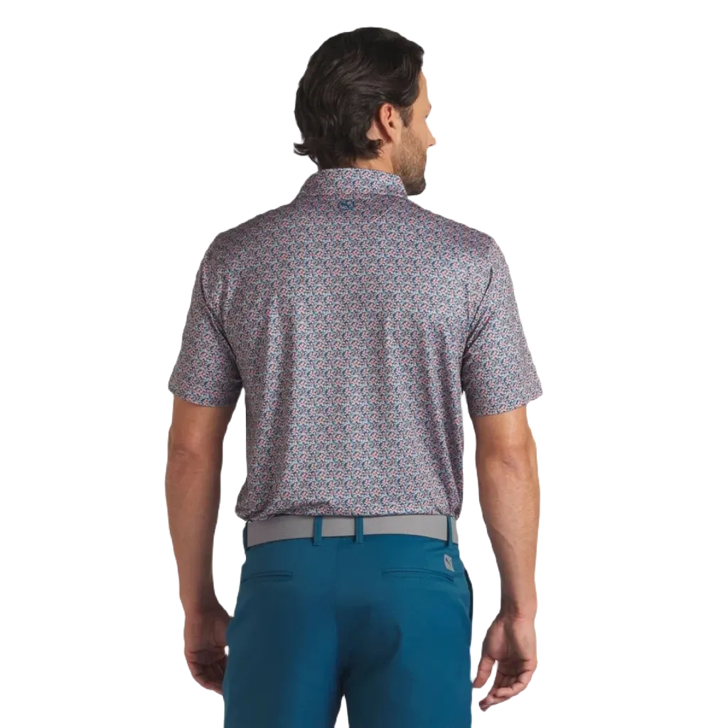 Puma MATTR Essex Golf Polo - Navy/Pink