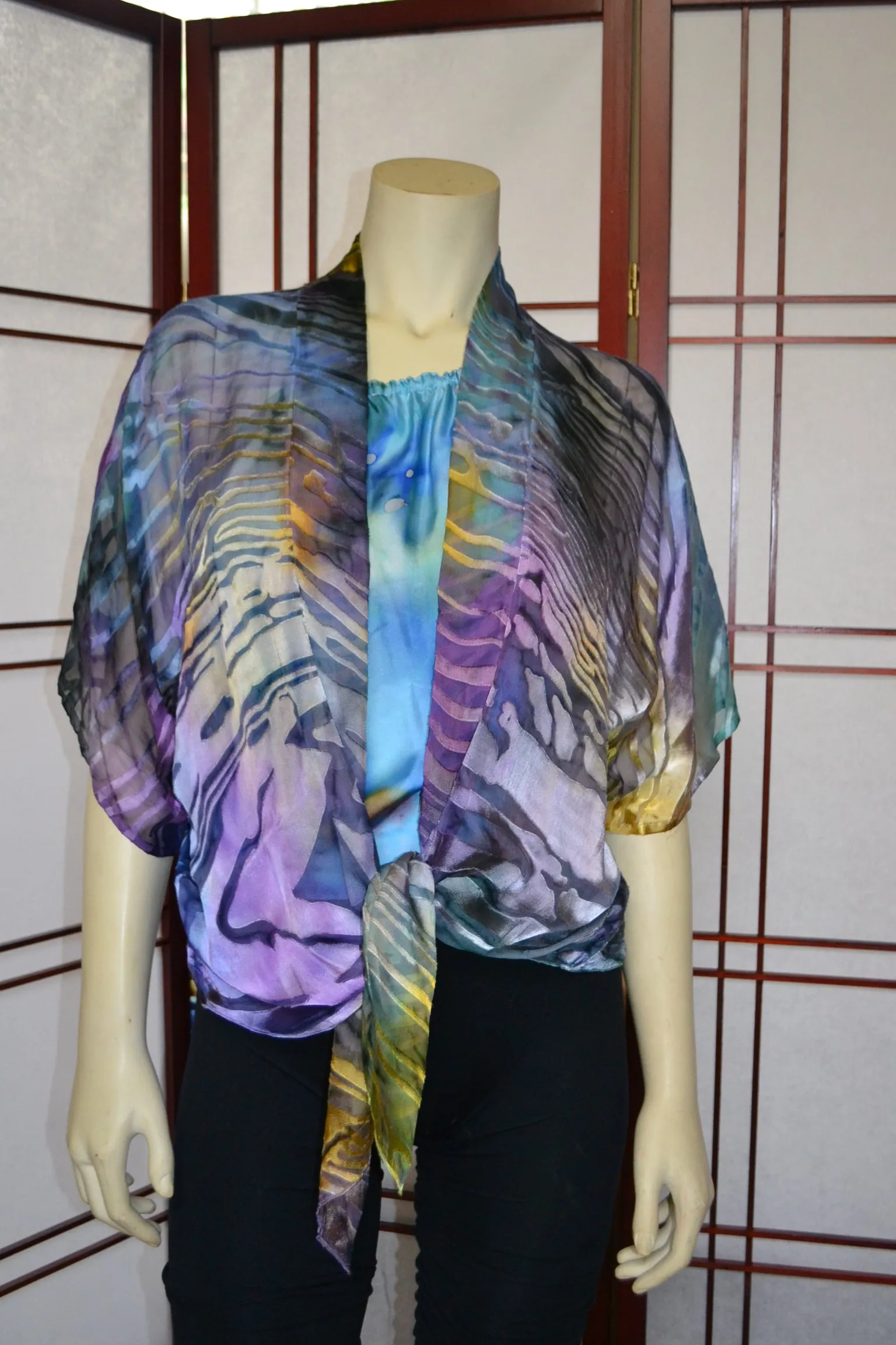 Purple Kimono Jacket