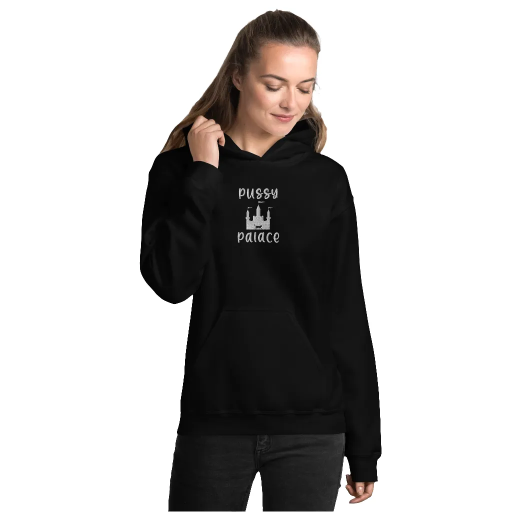 Pussy Palace Embroidered Unisex Hoodie