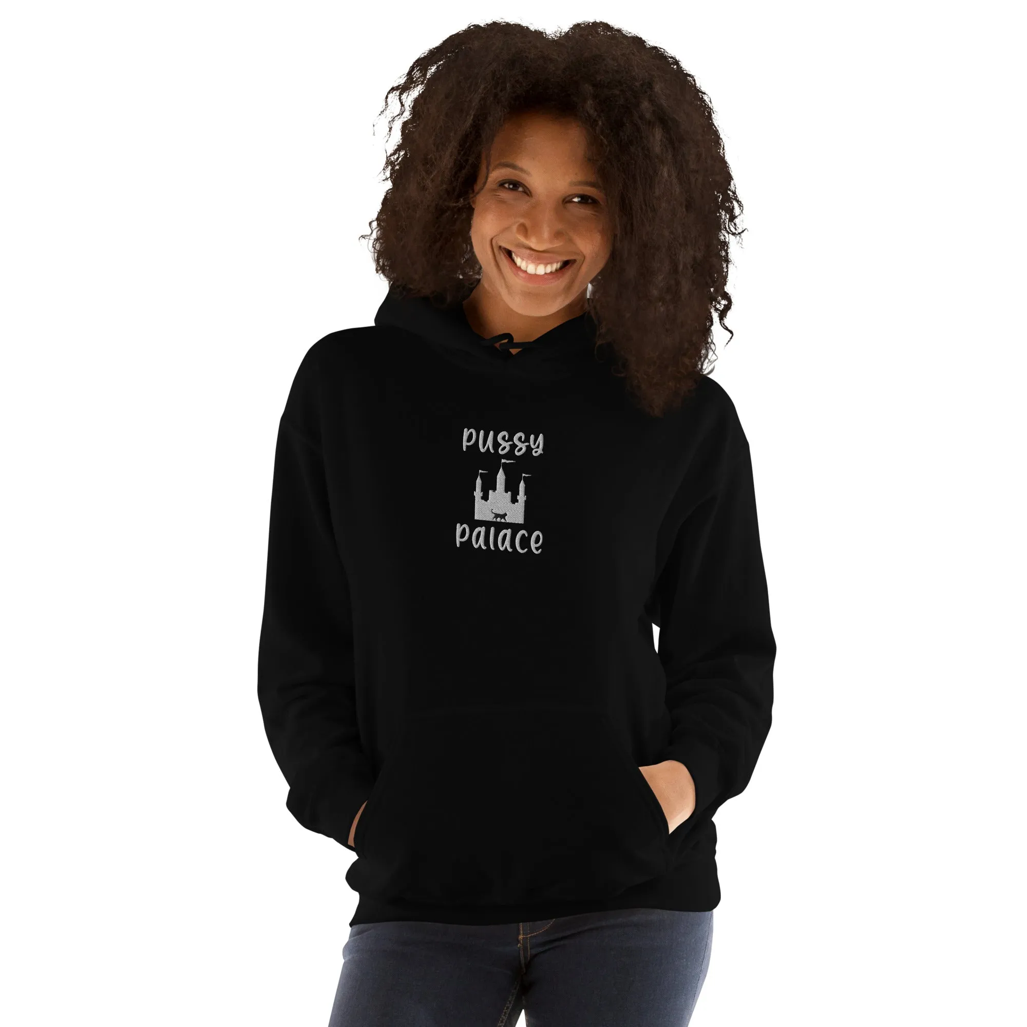 Pussy Palace Embroidered Unisex Hoodie