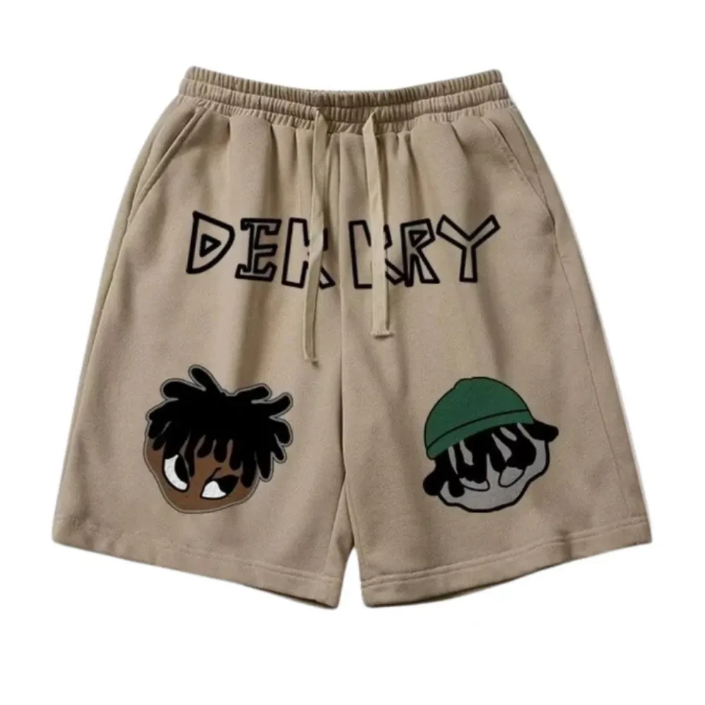"American Two Weird Kids Print" Shorts