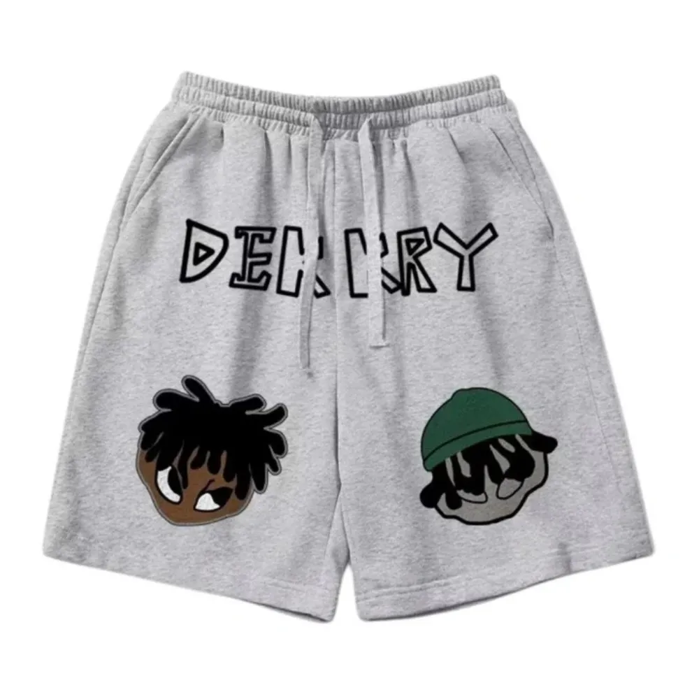 "American Two Weird Kids Print" Shorts