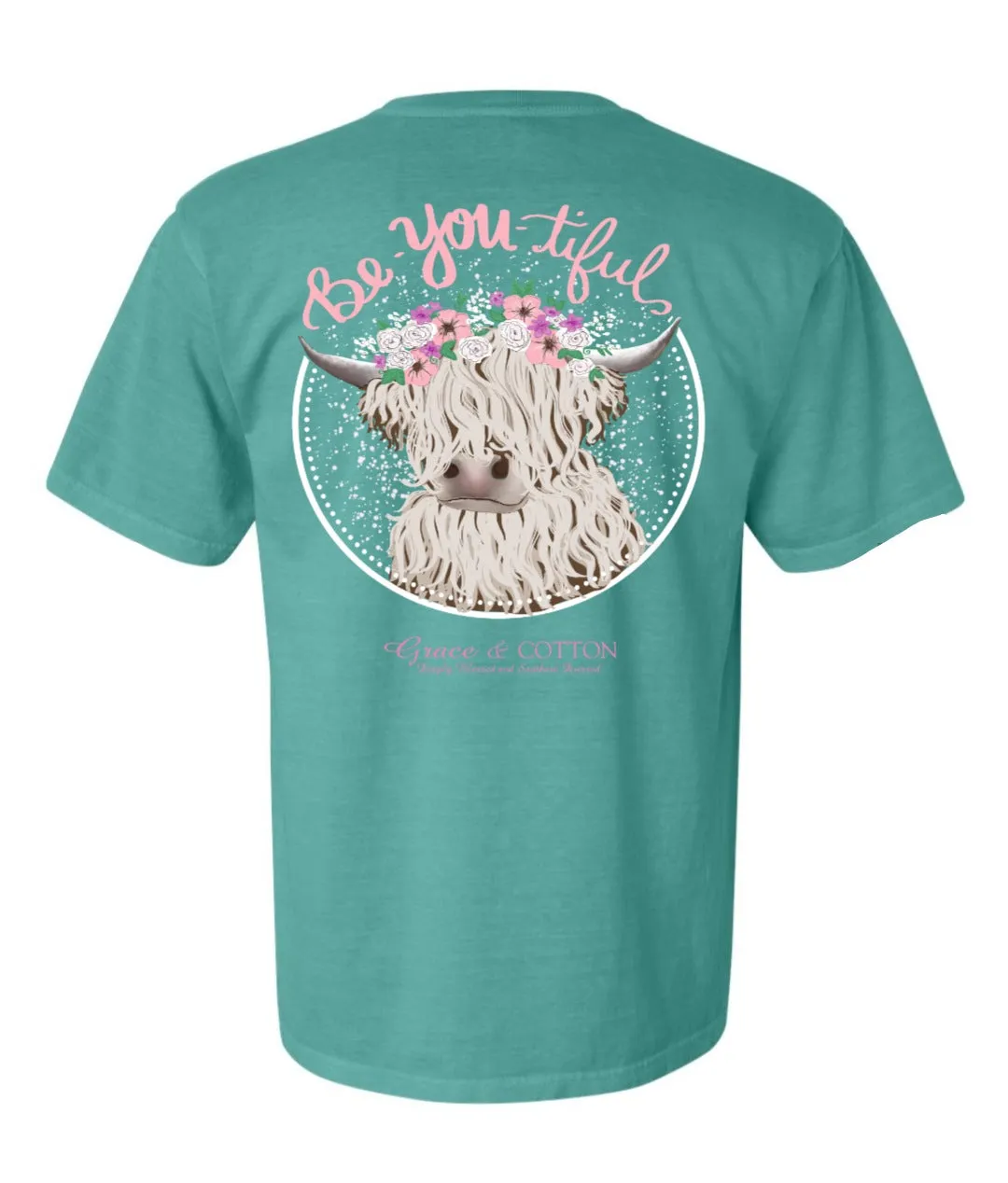 "Be-You-tiful" - Youth Comfort Colors Seafoam
