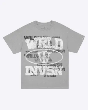 "Overlapping Vintage" Tee (Grey/White)