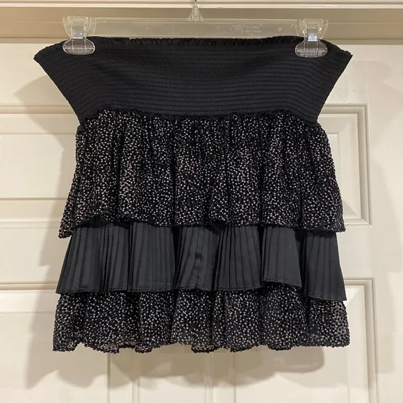 Ramy Brook Mini Tiered Ruffle Skirt