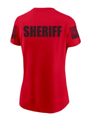 Red Sheriff Women's Shirt - Short Sleeve (Black)
