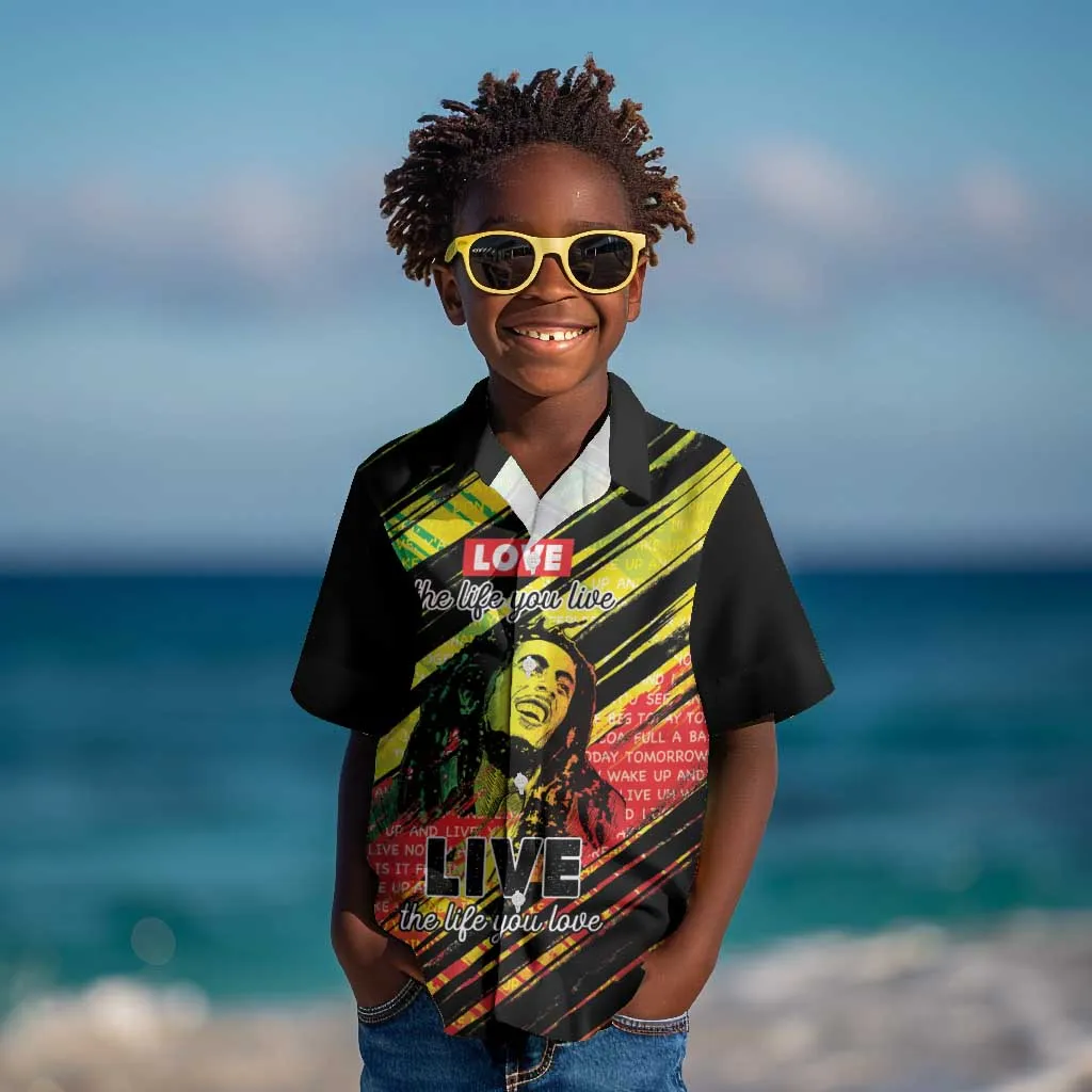 Reggae Legend Kid Hawaiian Shirt Love The Life You Live Live The Life You Love LT05
