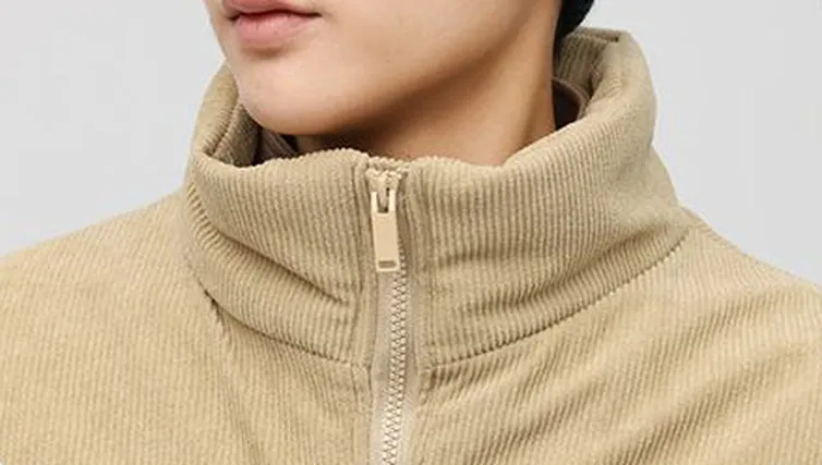 Relaxed-Fit Patchwork Puffer Jacket with Stand-Up Collar