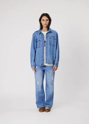 REMAIN Effie Shirt - Mid Blue
