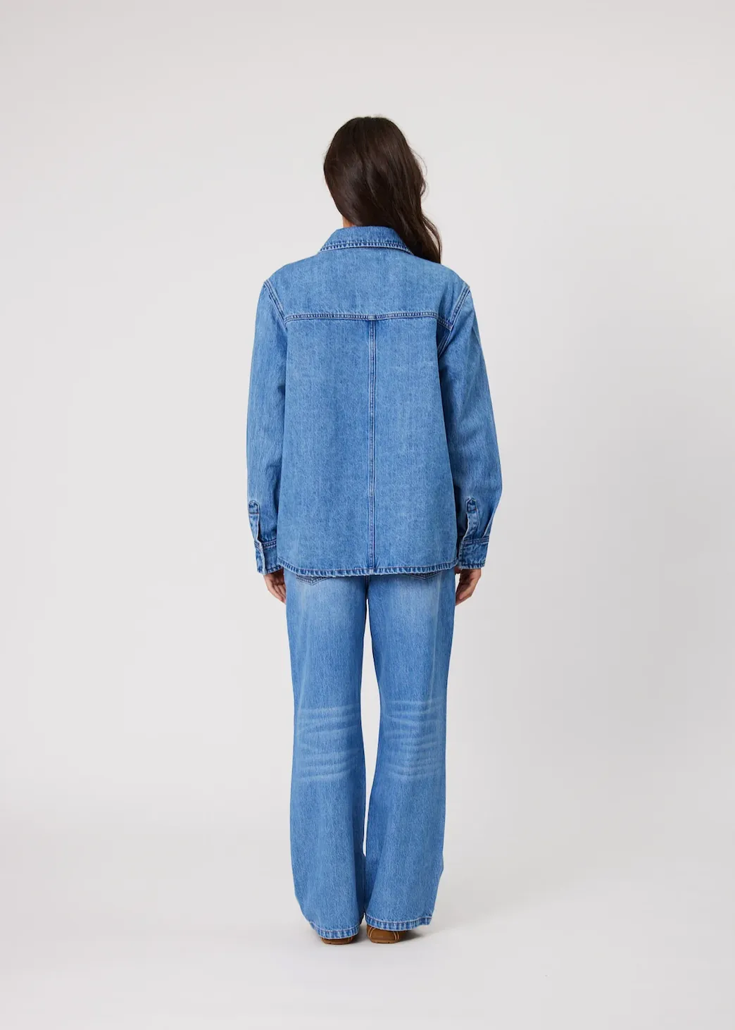 REMAIN Effie Shirt - Mid Blue