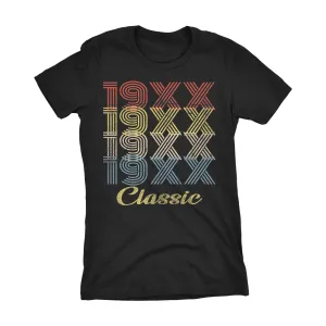 Retro Birthday - Classic 19XX - 003 - Womens