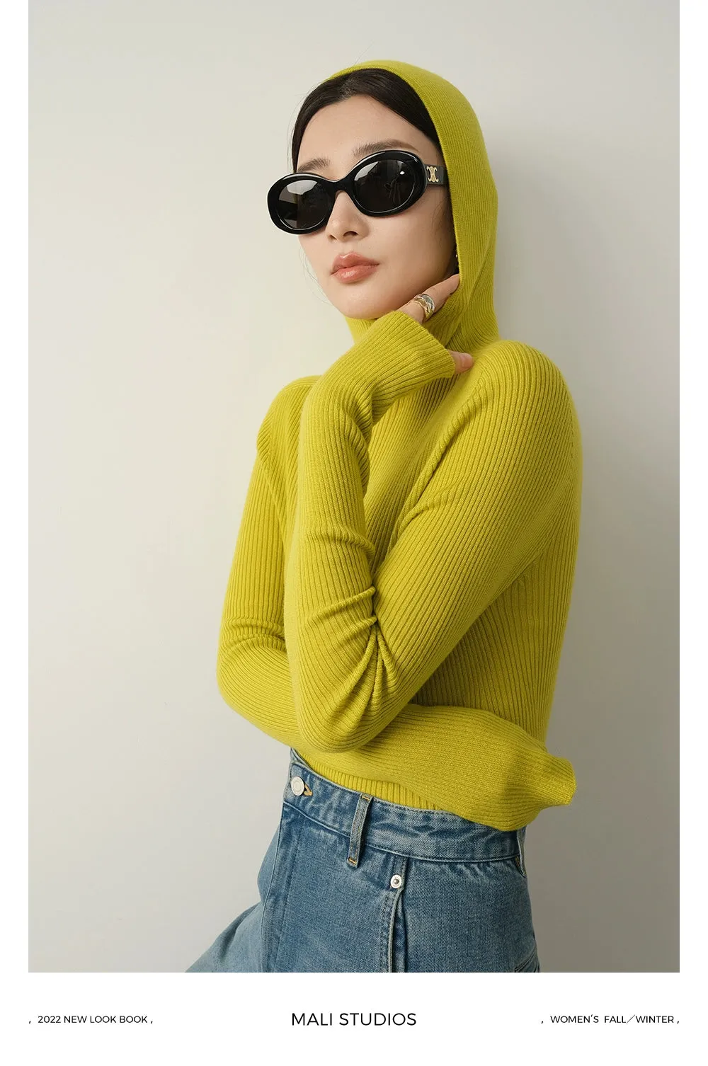 Ribbed Turtleneck Knitwear