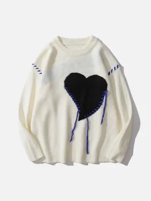 Rimiro - Love Embroidered Sweater