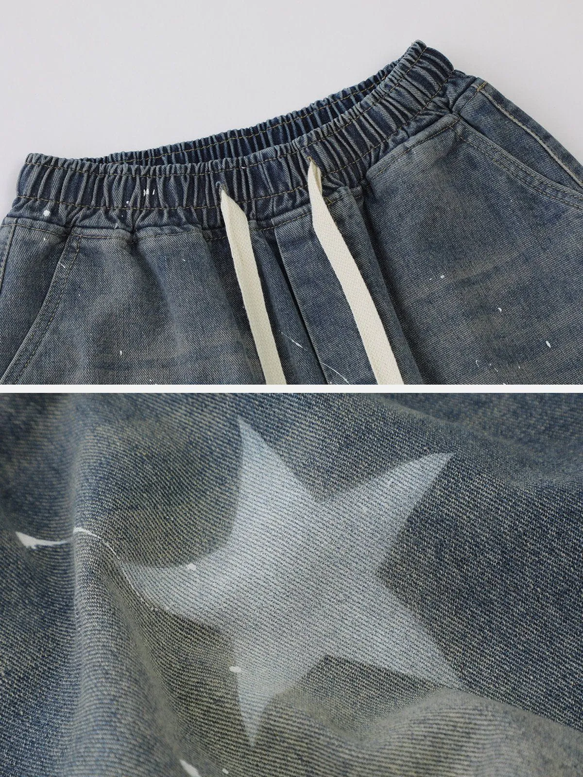 Rimiro - Splash Ink Star Jorts