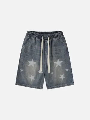 Rimiro - Splash Ink Star Jorts