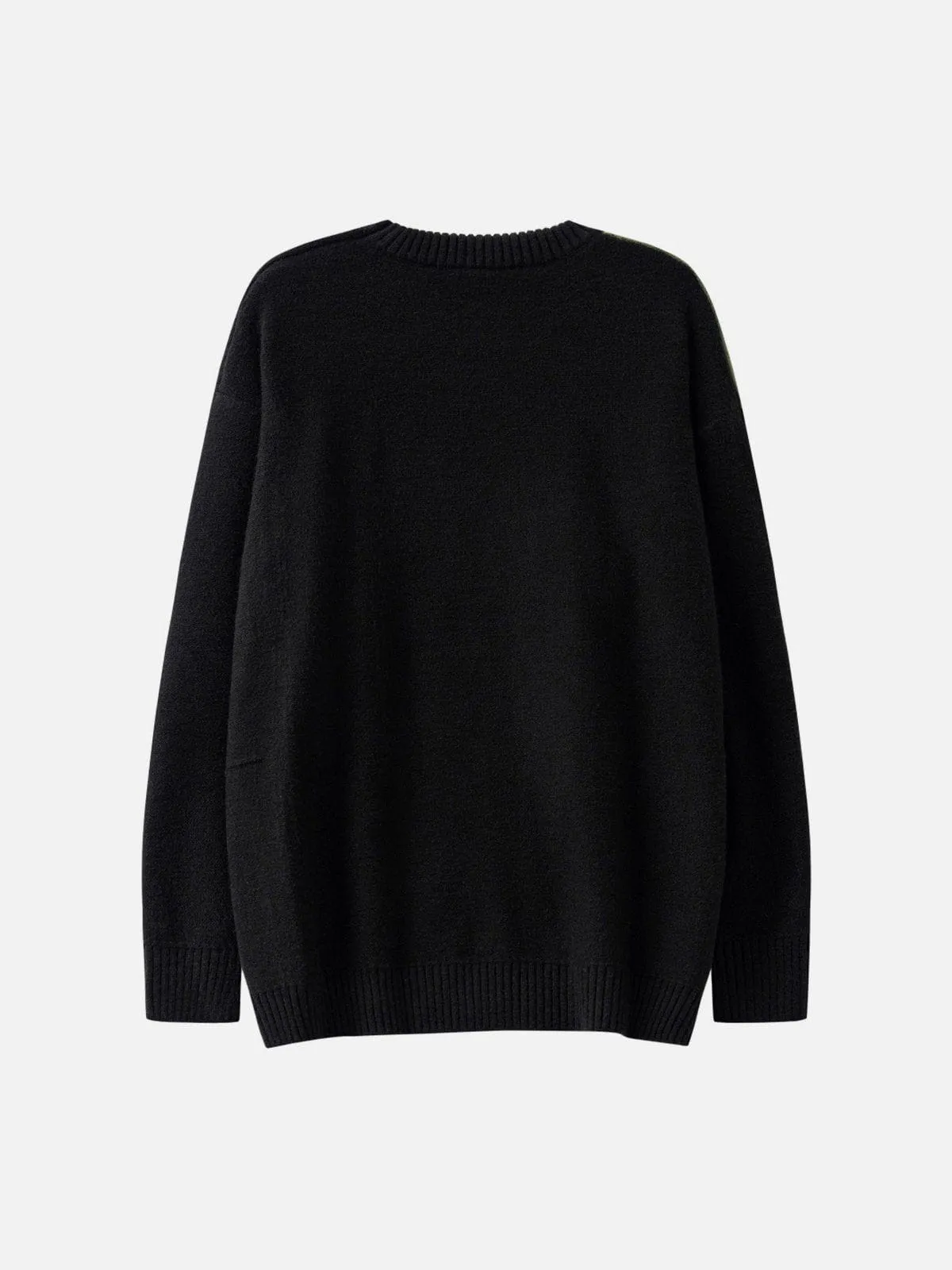 Rimiro - Star Jacquard Fringed Knitted Sweater