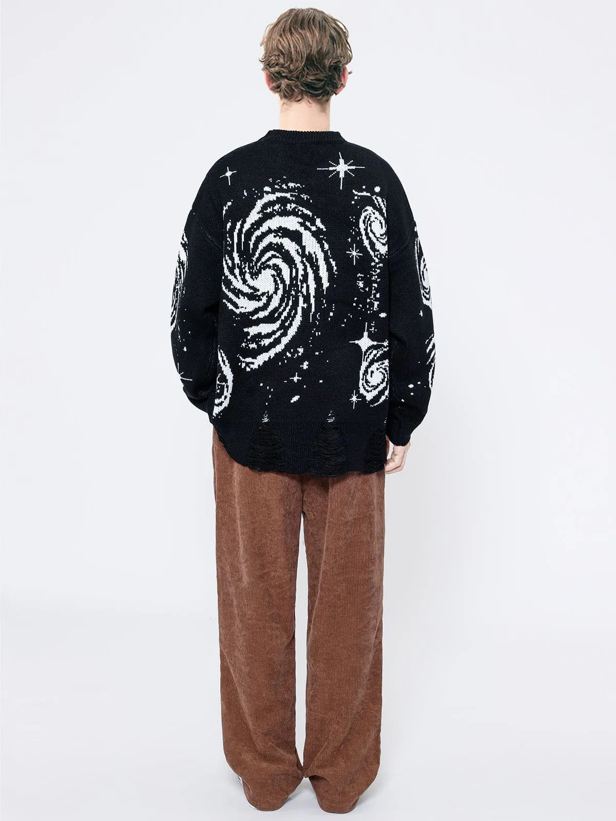 Rimiro - Starry Night Jacquard Knit Sweater
