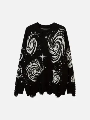 Rimiro - Starry Night Jacquard Knit Sweater