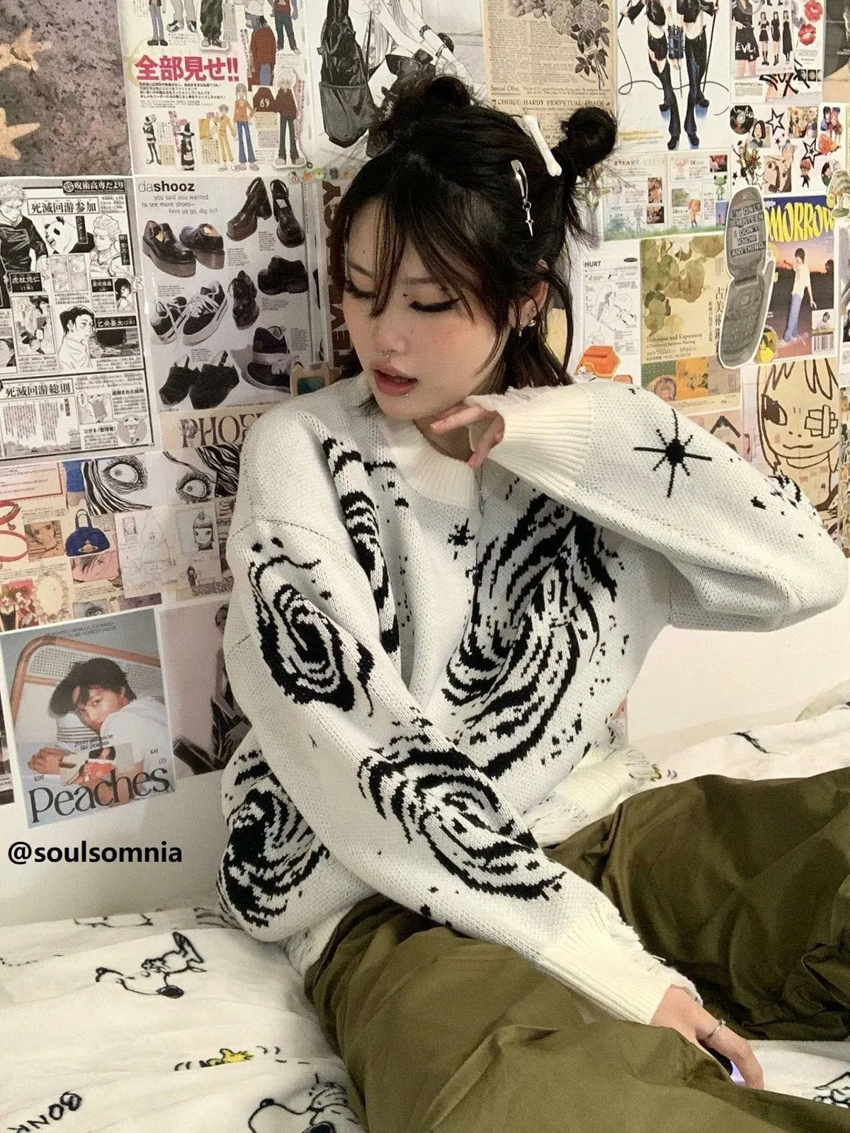 Rimiro - Starry Night Jacquard Knit Sweater