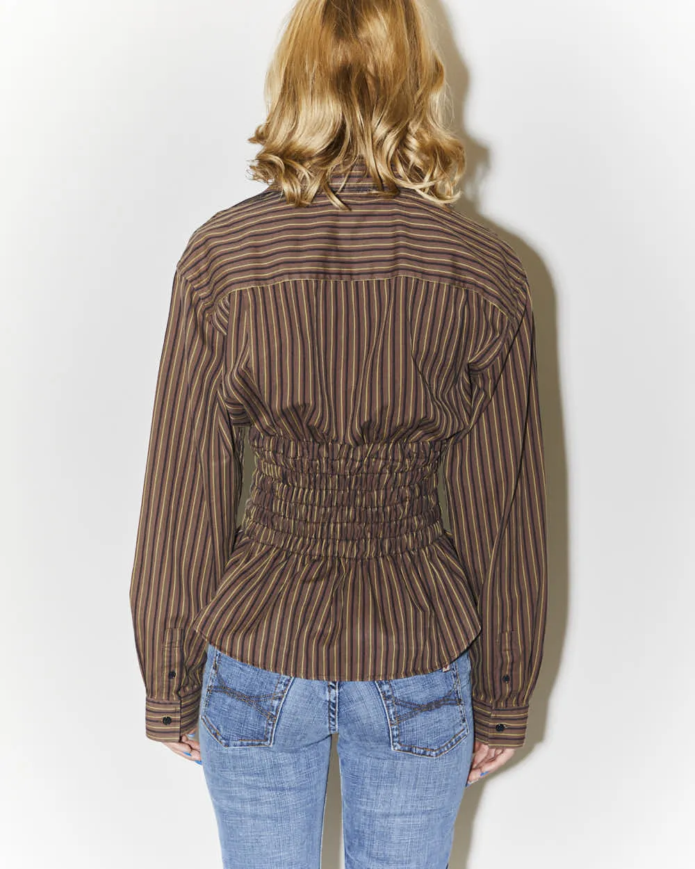 Rokit Originals Reworked Shirred Honey Shirt