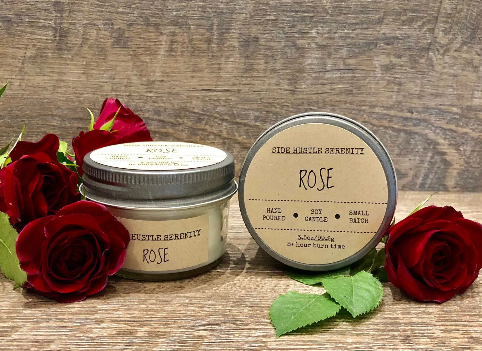 Rose Scented Soy Candle | 3.5oz