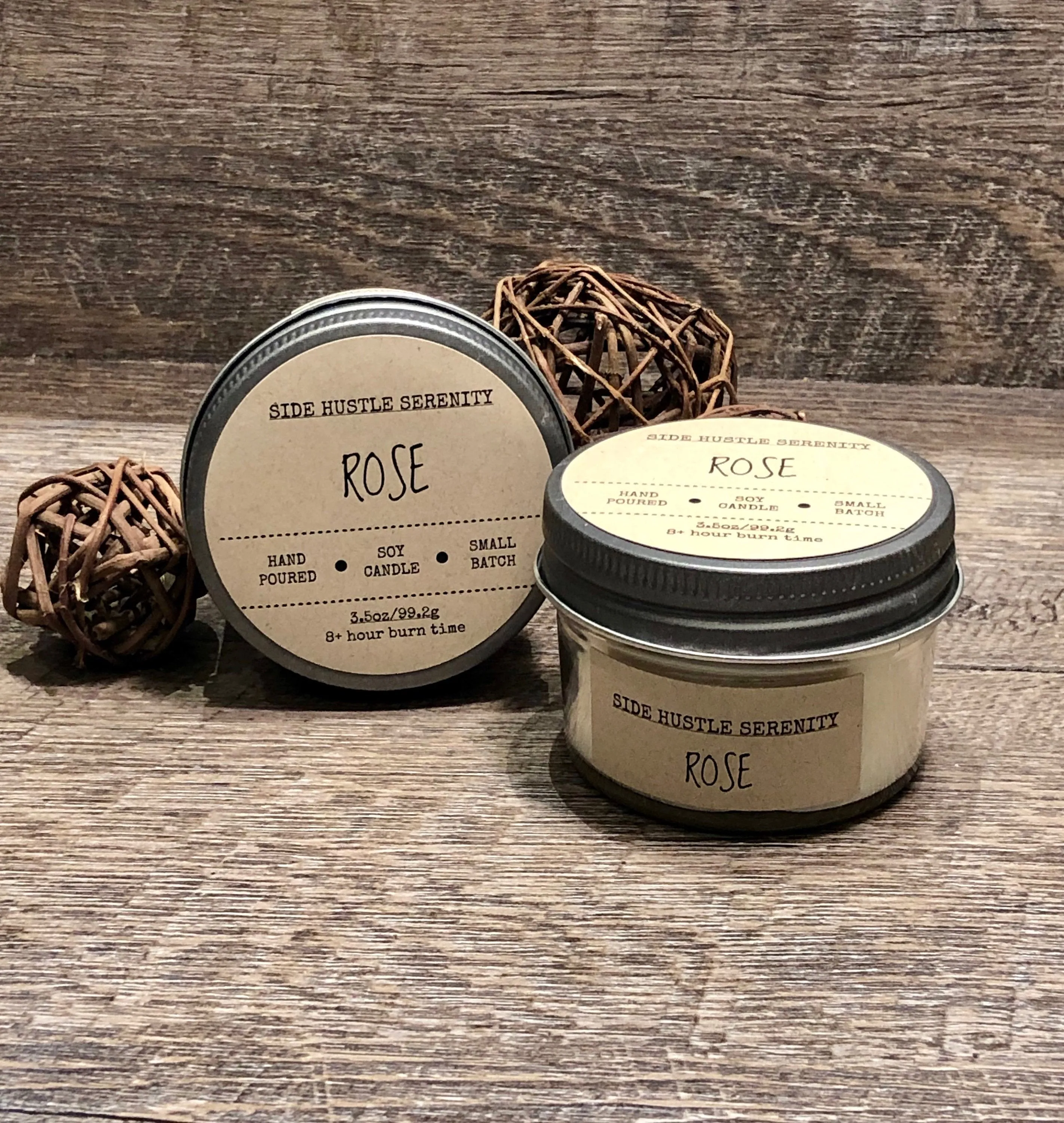 Rose Scented Soy Candle | 3.5oz