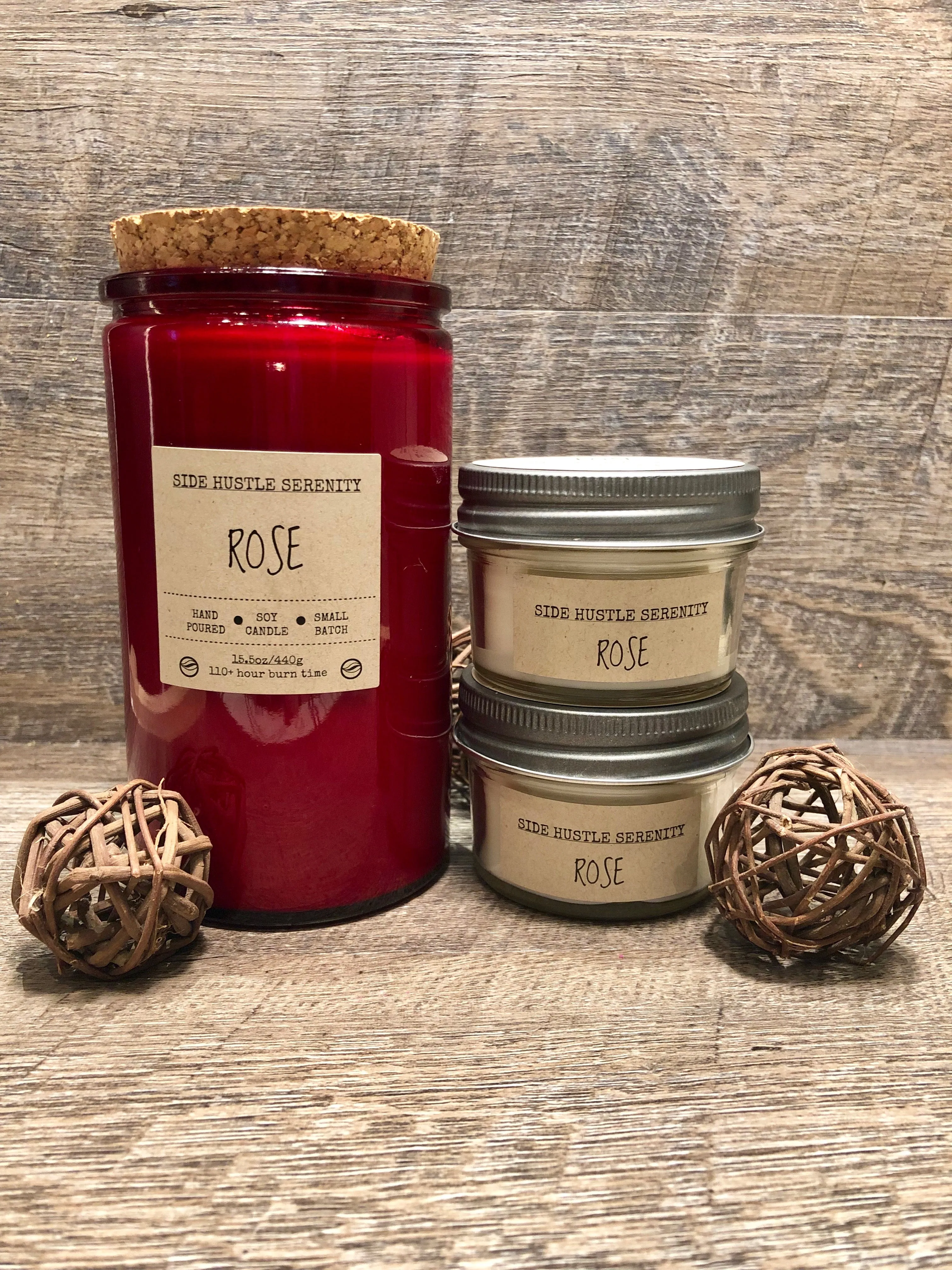 Rose Scented Soy Candle | 3.5oz