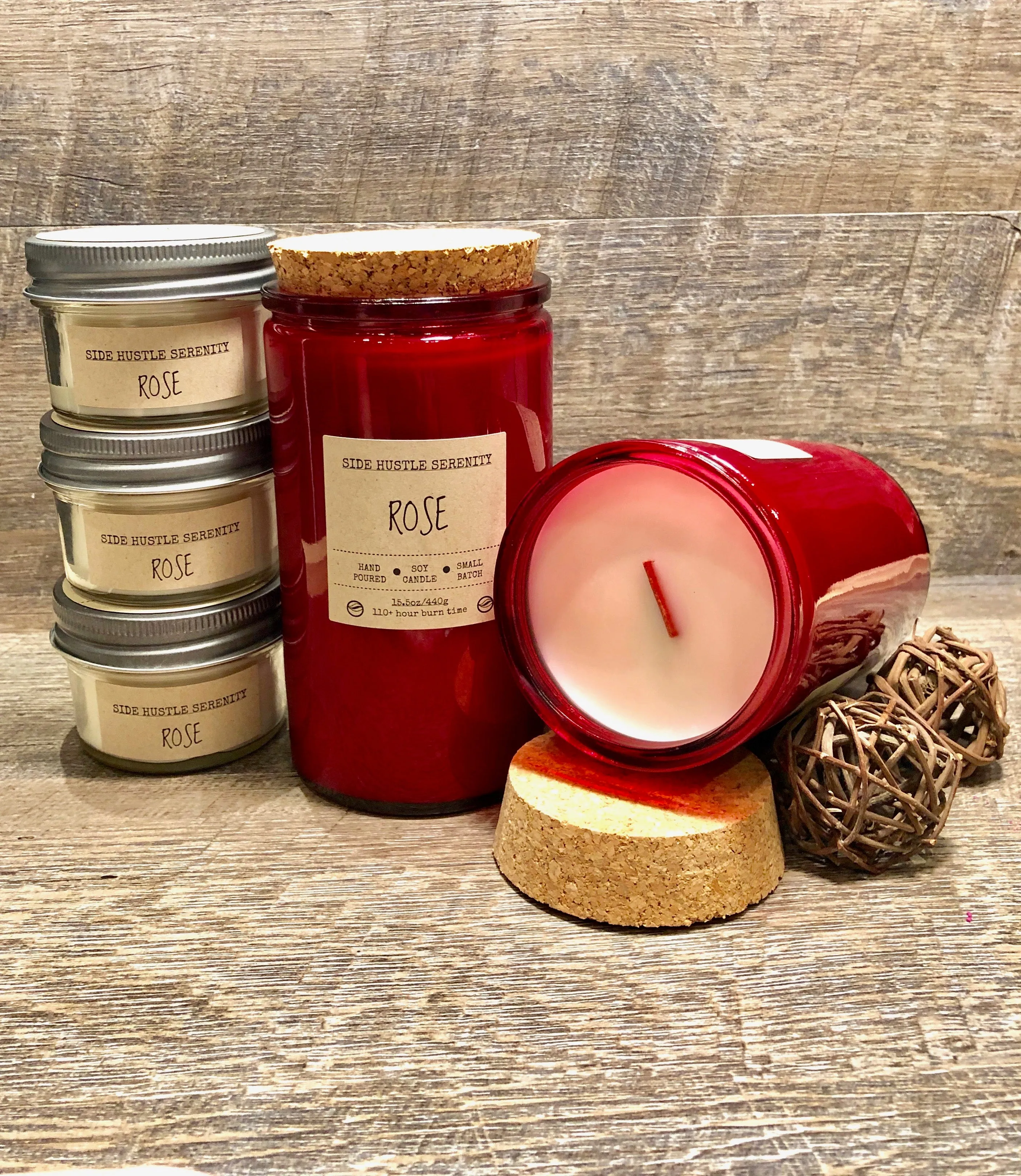 Rose Scented Soy Candle | 3.5oz