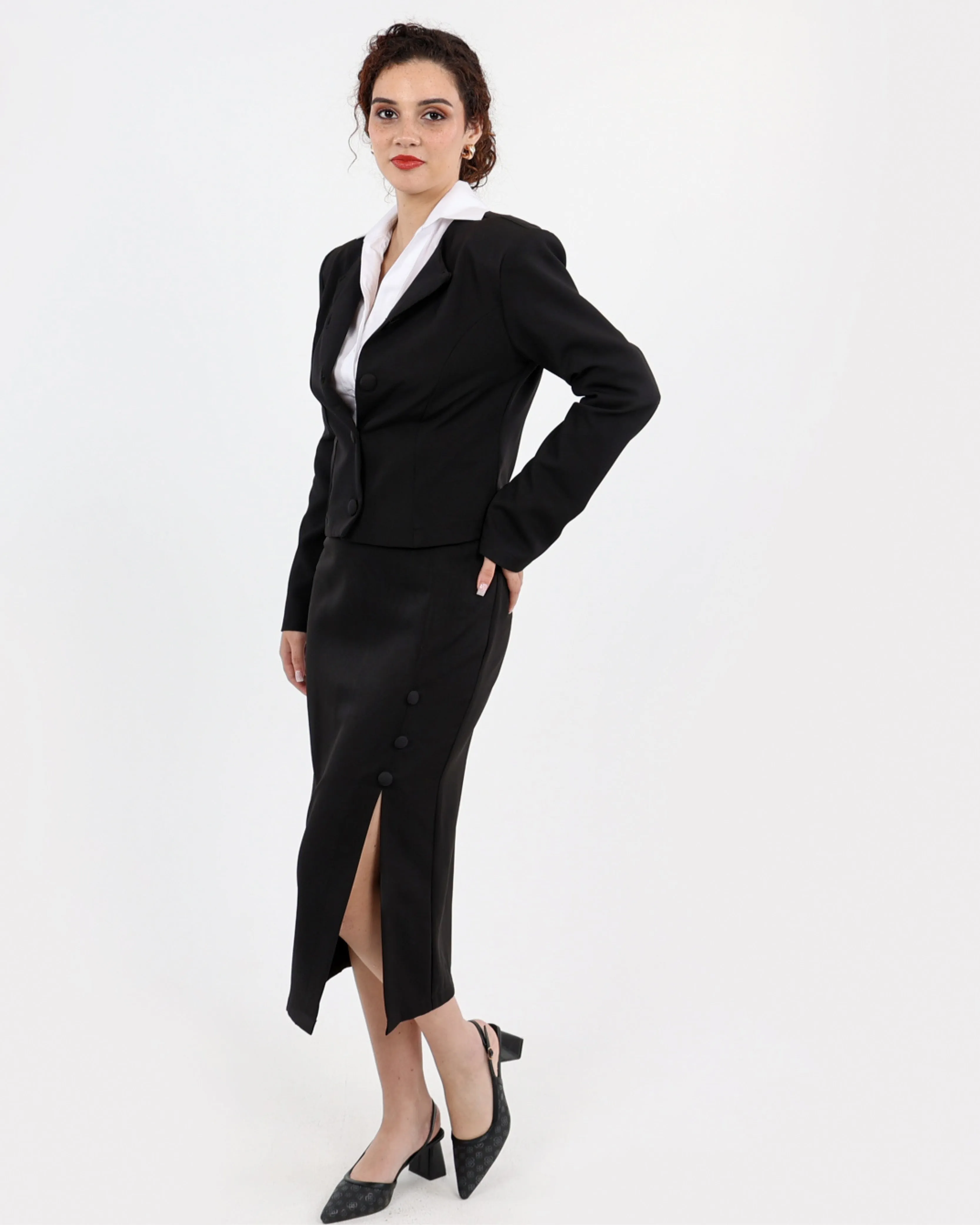 Round Neck Blazer