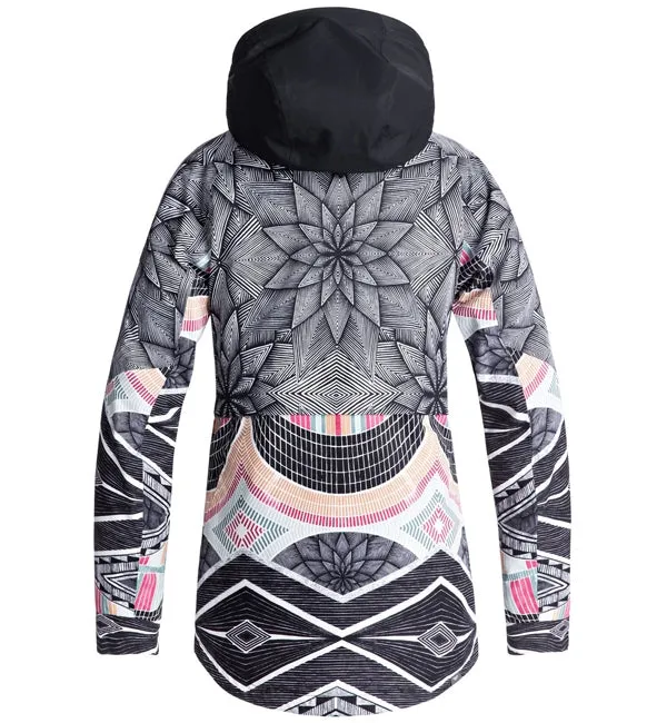 Roxy Frozen Flow Ski/Snowboard Jacket - Pop Snow Star
