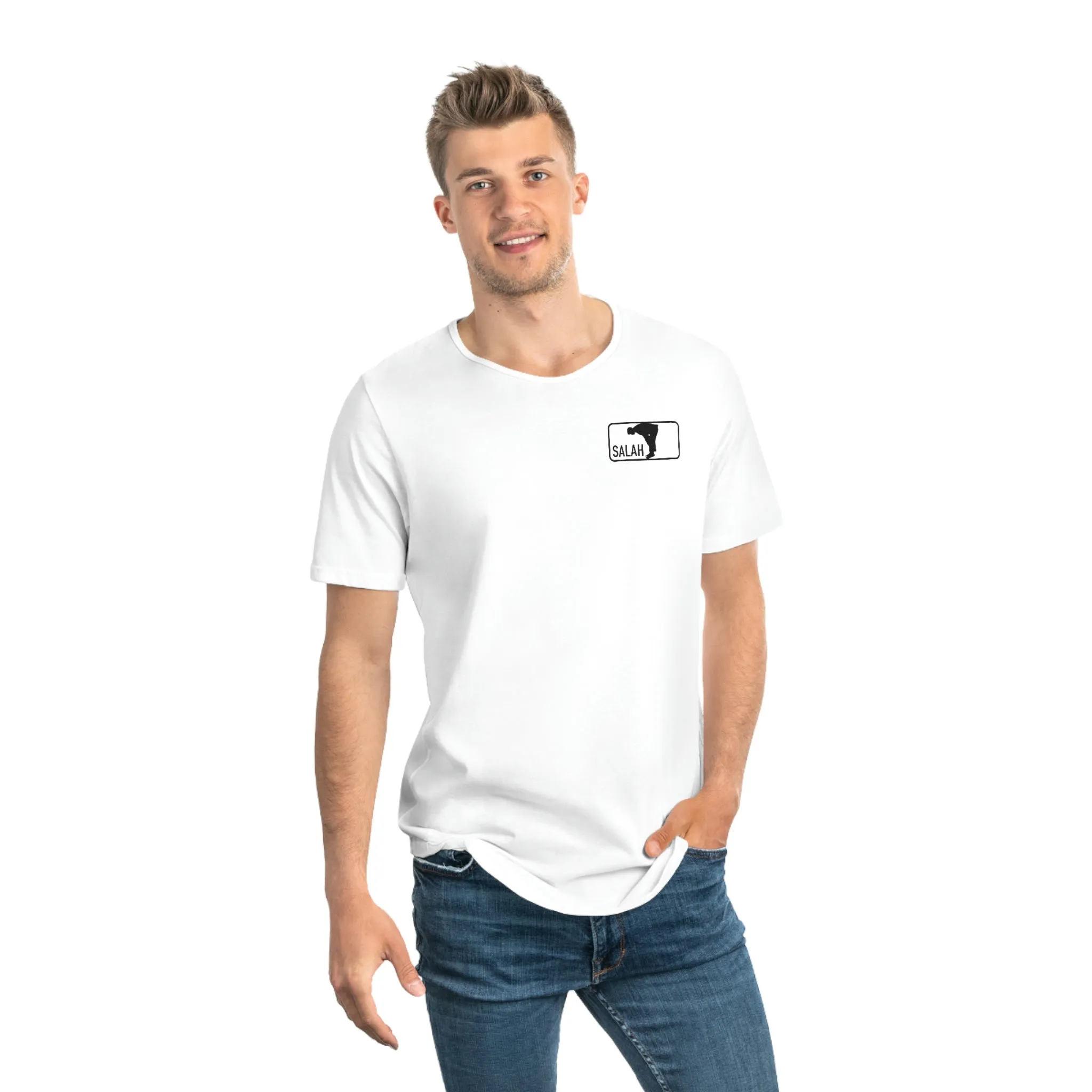 Salah Classic White Drop Scoop T-Shirt v2