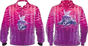 Samaki Windchime Kids Fishing Shirt Pink